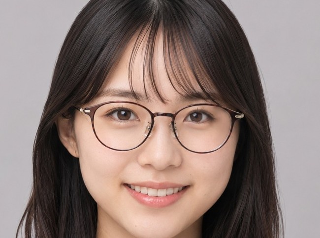 左は度なし、右は度ありレンズ越しの目の見え方比較